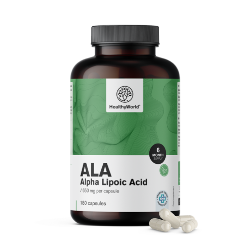 ALA – alfa-liponzuur 650 mg, 180 capsules