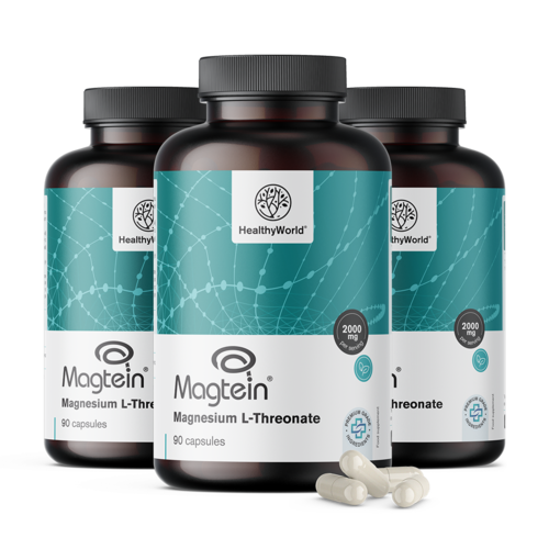 3x Magnesium L-threonaat Magtein® 2000 mg, totaal 270 capsules