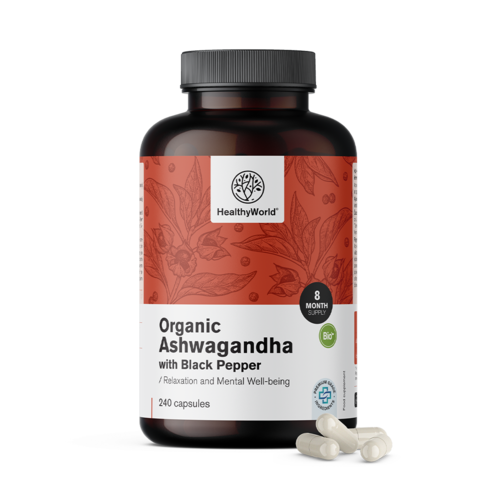 BIO Ashwagandha met zwarte peper, 240 capsules