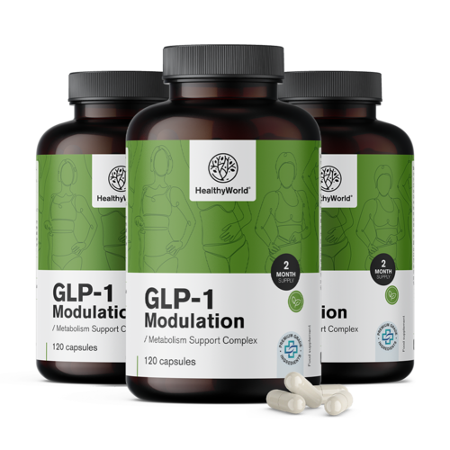 3x GLP-1 Modulation – complex ter ondersteuning van het metabolisme, totaal 360 capsules