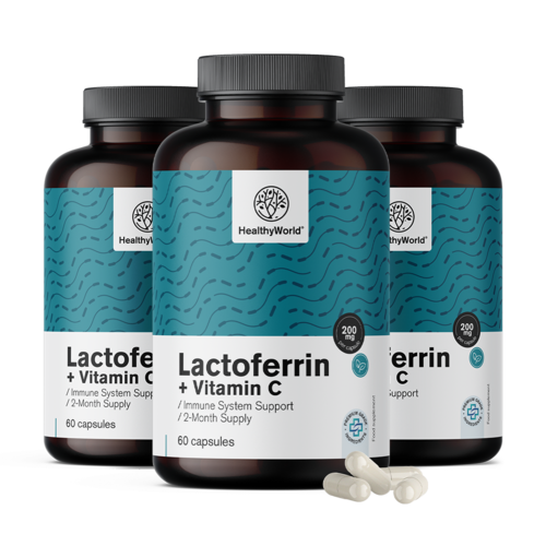 3x Lactoferrine 200 mg, totaal 180 capsules
