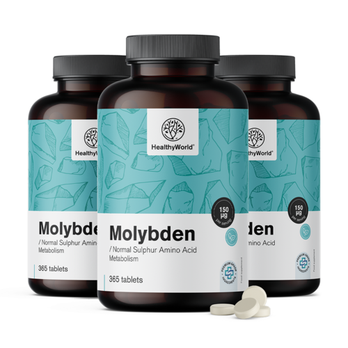 3x Molybdeen 150 µg, totaal 1095 tabletten