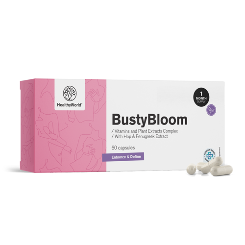 BustyBloom – complex van vitamines en plantenextracten, 60 capsules