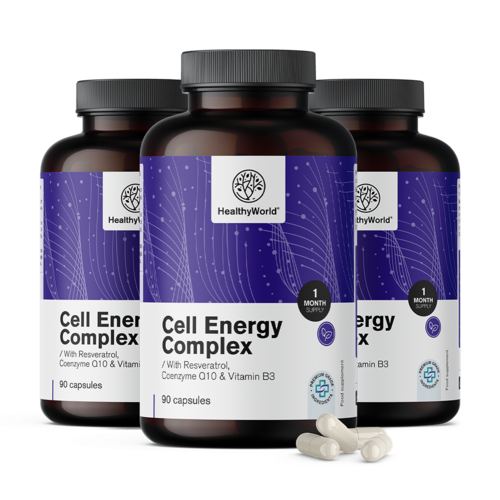 3x Cell Energy – complex voor de energiemetabolisme, totaal 270 capsules