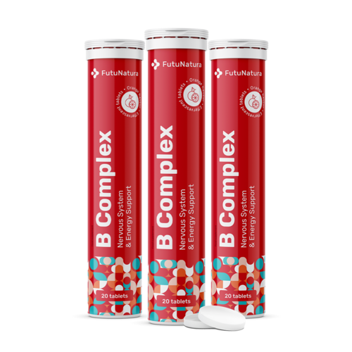 3x B-complex – bruistabletten, totaal 60 bruistabletten