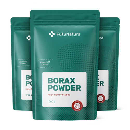3x Borax - natriumtetraboraat, totaal 3000 g