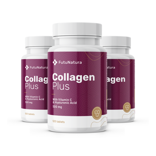 3x Collageen + vitamine C + hyaluronzuur, totaal 360 tabletten