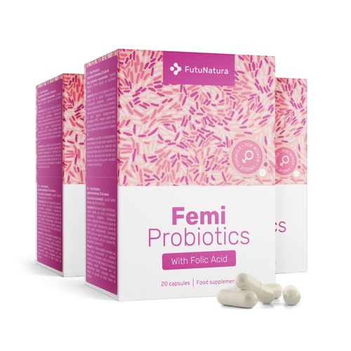 3x Femi Probiotics – voor vrouwen, totaal 60 capsules
