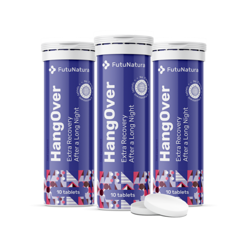 3x HangOver – bruistabletten, totaal 30 bruistabletten