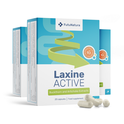 3x Laxine Active, totaal 60 capsules