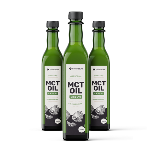 3x MCT C8:C10 Kokosolie Premium, totaal 1500 ml