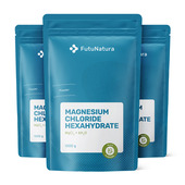 3x Magnesiumchloride in poedervorm, totaal 3000 g