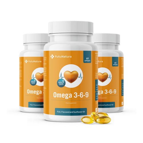 3x Omega 3 6 9, totaal 180 zachte capsules