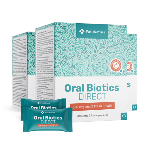 3x Oral Biotics DIRECT, totaal 60 zakjes