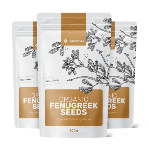 3x BIO Fenegriekzaad, totaal 1500 g