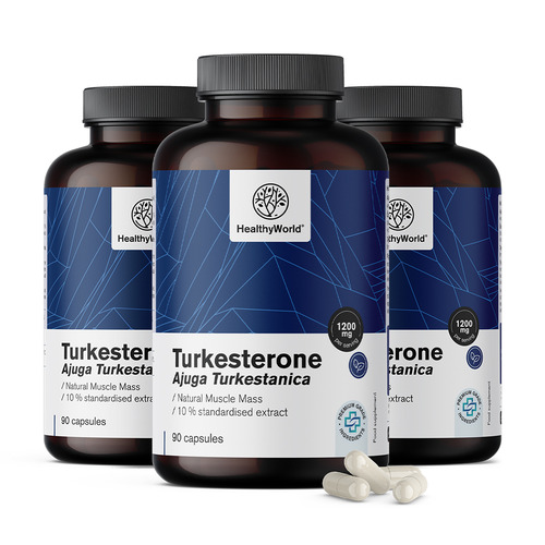 3x Turkesteron 1200 mg, totaal 270 capsules