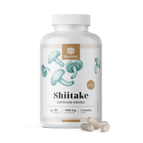Shiitake 1000 mg – extract, 180 capsules
