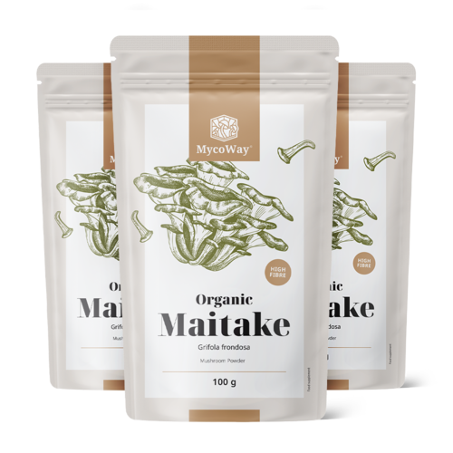 3x BIO Maitake in poedervorm, totaal 300 g