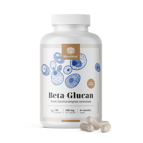 Bèta-glucaan 500 mg, 140 capsules