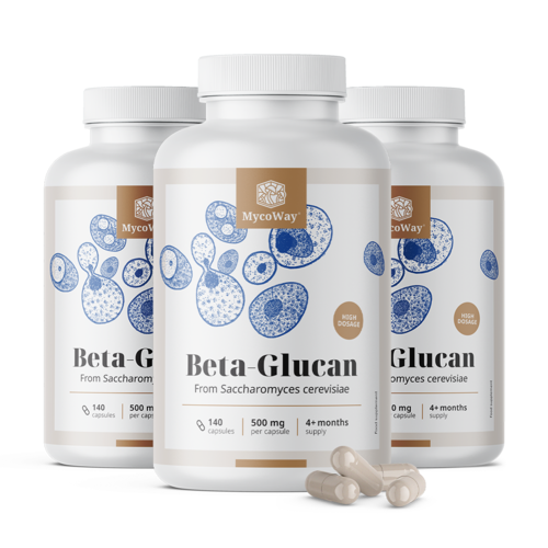 3x Bèta-glucaan 500 mg, totaal 420 capsules