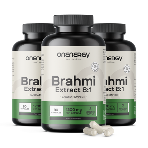 3x Brahmi 1200 mg, totaal 270 capsules