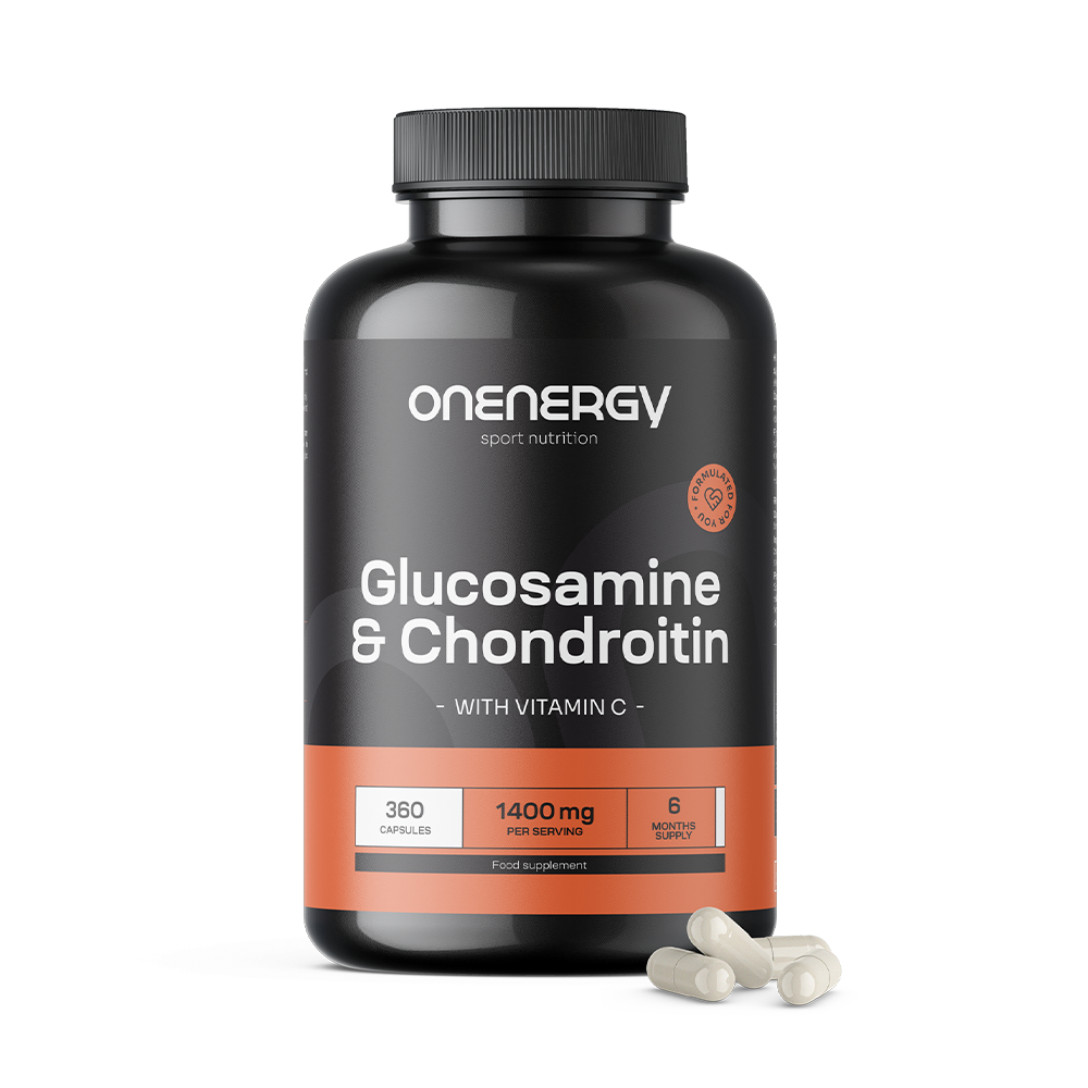 Glucosamine + chondroïtine 1400 mg.