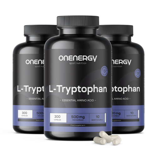 3x L-tryptofaan 500 mg, totaal 900 capsules