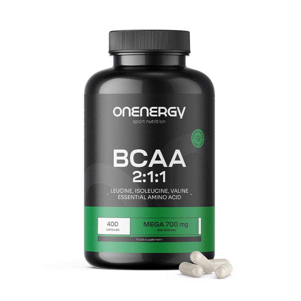 BCAA 2:1:1 in capsules.