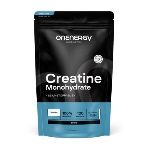 100% creatine monohydrate in poedervorm, 500 g