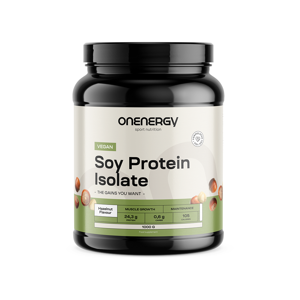 Vegan soja-eiwitisolaat – hazelnoot