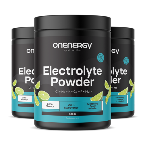 3x Elektrolytenpoeder – limoen, totaal 1500 g