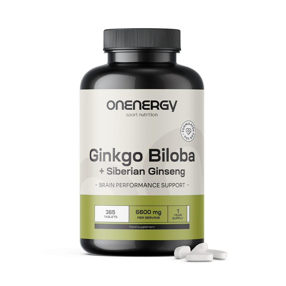 Ginkgo biloba met Siberische ginseng 6600 mg.