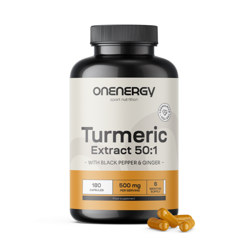 Kurkuma 500 mg - extract, 180 capsules