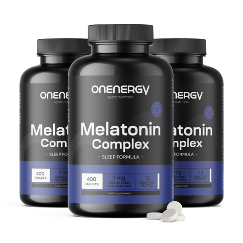3x Melatoninecomplex 1 mg, totaal 1200 tabletten
