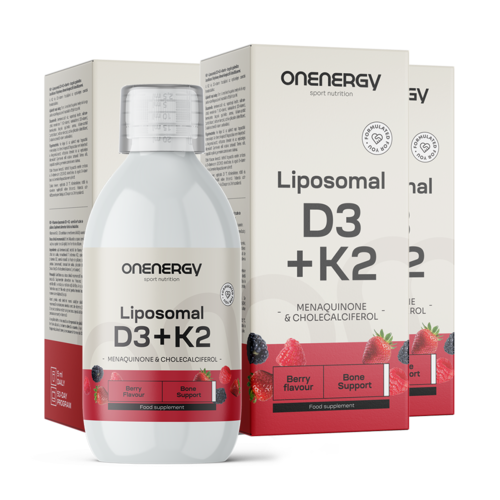 3x Liposomale vitamines D3 + K2, totaal 750 ml