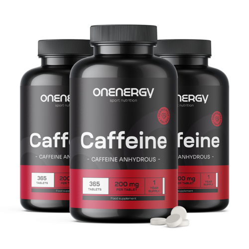 3x Cafeïne 200 mg, totaal 1095 tabletten