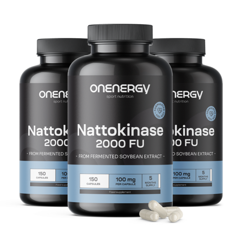 3x Nattokinase 2000 FU, totaal 450 capsules