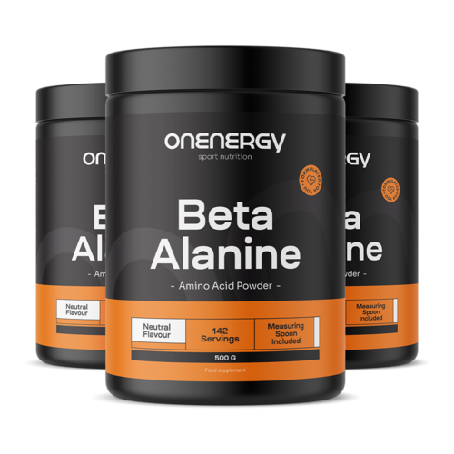 3x Beta-alanine in poeder, totaal 1500 g