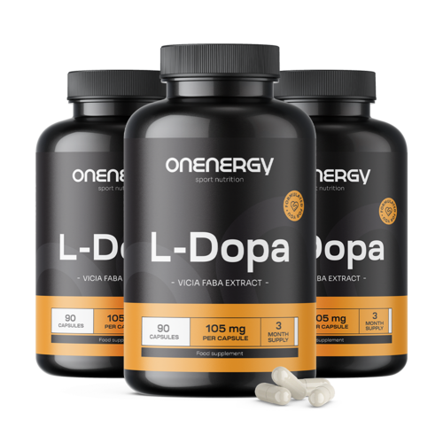 3x L-dopa 105 mg – tuinboonextract, totaal 270 capsules