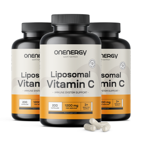 3x Liposomale vitamine C 1200 mg, totaal 600 capsules