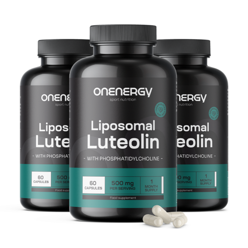 3x Liposomale luteoline 500 mg, totaal 180 capsules