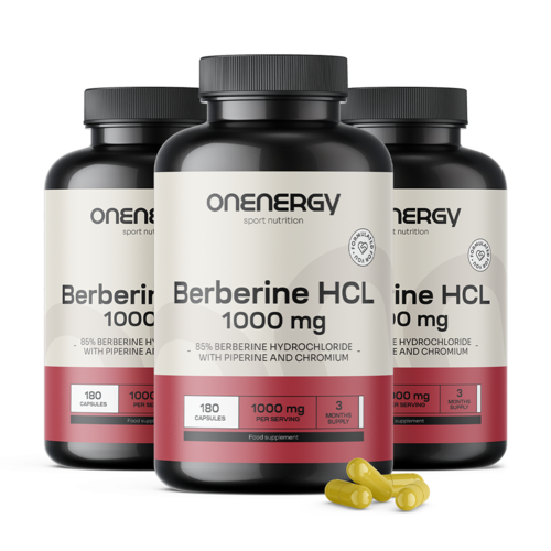 3x Berberine HCL 1000 mg – met piperine en chroom, totaal 540 capsules