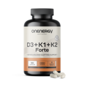 Vitamine D3 + K1 + K2 FORTE, 180 capsules