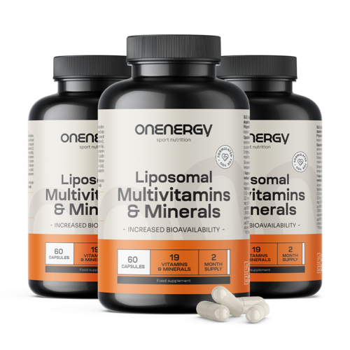 3x Liposomale multivitaminen en mineralen, totaal 180 capsules