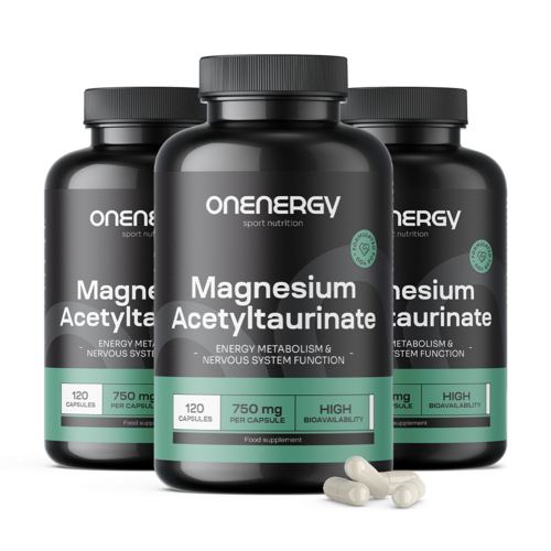 3x Magnesiumacetyltaurinaat 750 mg, totaal 360 capsules