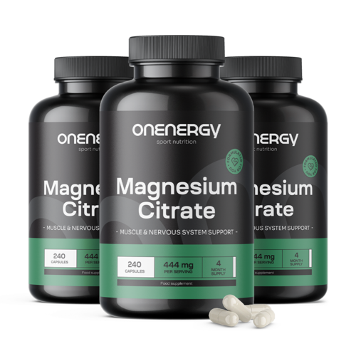 3x Magnesiumcitraat 444 mg, totaal 720 capsules