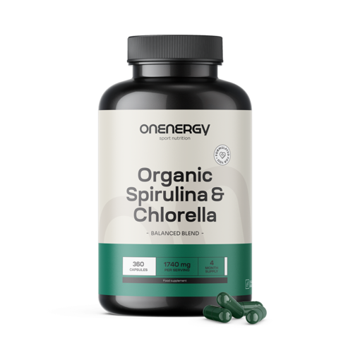 BIO Spirulina en chlorella, 360 capsules