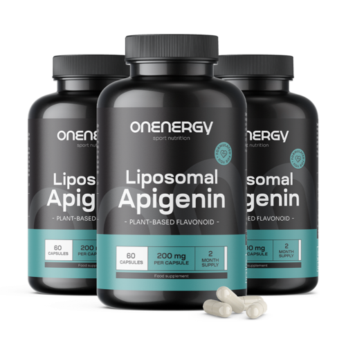3x Liposomaal apigenine 200 mg, totaal 180 capsules