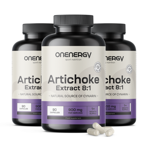 3x Artisjok – Extract 8:1, totaal 270 capsules