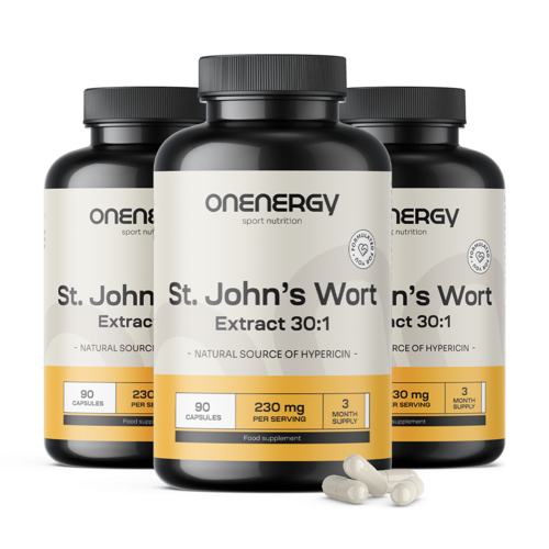 3x Sint-Janskruid - extract 30:1, totaal 270 capsules